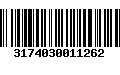 Código de Barras 3174030011262