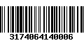 Código de Barras 3174064140006