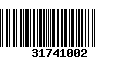 Código de Barras 31741002