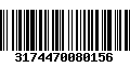 Código de Barras 3174470080156