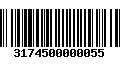 Código de Barras 3174500000055