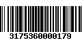 Código de Barras 3175360000179