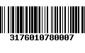 Código de Barras 3176010780007