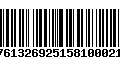 Código de Barras 3176132692515810002107