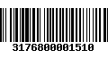 Código de Barras 3176800001510