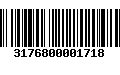 Código de Barras 3176800001718