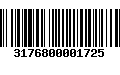 Código de Barras 3176800001725