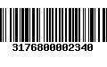 Código de Barras 3176800002340