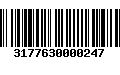 Código de Barras 3177630000247