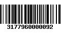 Código de Barras 3177960000092