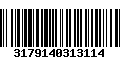 Código de Barras 3179140313114