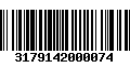 Código de Barras 3179142000074