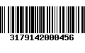 Código de Barras 3179142000456