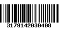 Código de Barras 3179142030408