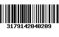 Código de Barras 3179142040209