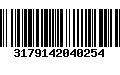 Código de Barras 3179142040254