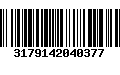 Código de Barras 3179142040377