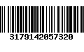 Código de Barras 3179142057320