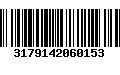 Código de Barras 3179142060153