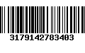 Código de Barras 3179142783403