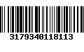 Código de Barras 3179340118113