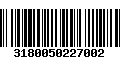 Código de Barras 3180050227002