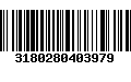 Código de Barras 3180280403979