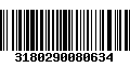 Código de Barras 3180290080634