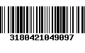 Código de Barras 3180421049097