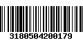 Código de Barras 3180504200179