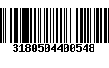 Código de Barras 3180504400548