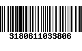 Código de Barras 3180611033806