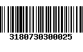 Código de Barras 3180730300025