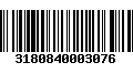 Código de Barras 3180840003076