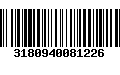 Código de Barras 3180940081226