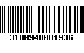 Código de Barras 3180940081936