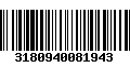 Código de Barras 3180940081943