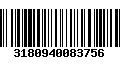 Código de Barras 3180940083756