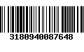 Código de Barras 3180940087648