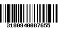 Código de Barras 3180940087655