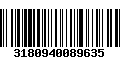 Código de Barras 3180940089635