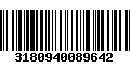 Código de Barras 3180940089642