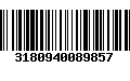 Código de Barras 3180940089857