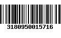 Código de Barras 3180950015716