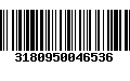 Código de Barras 3180950046536