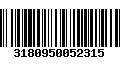 Código de Barras 3180950052315