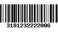 Código de Barras 3181232222006