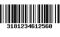 Código de Barras 3181234612560