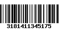 Código de Barras 3181411345175