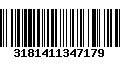 Código de Barras 3181411347179